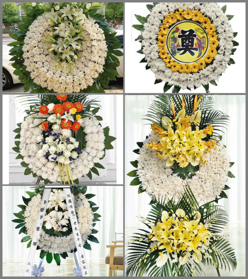 北京顺义区李桥镇南河村花圈速递